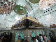  Kadhimain Holy Shrine covered in black by arrival of Muharram